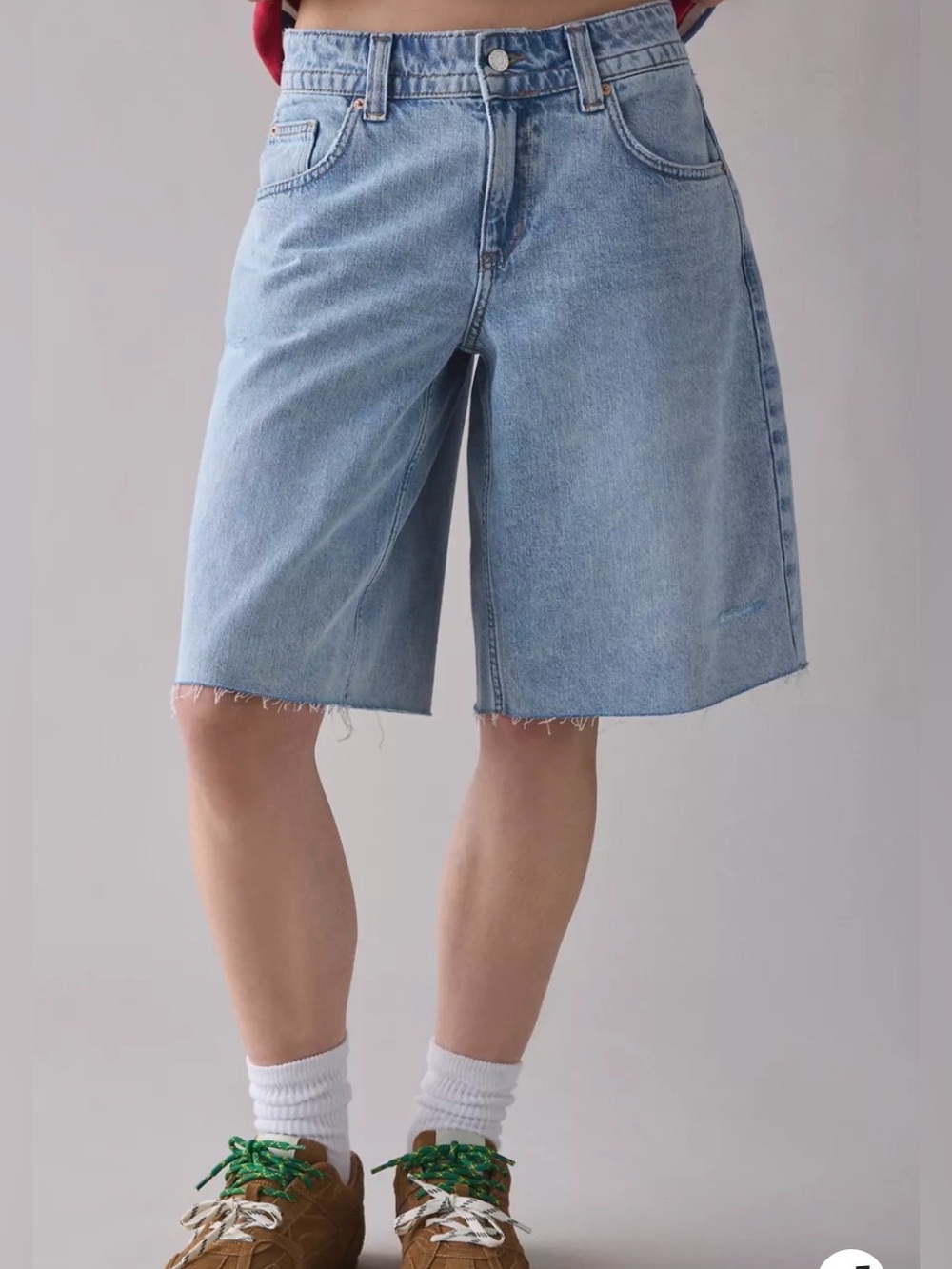 Light Blue Denim jorts - Women